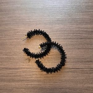Black Hoop earrings